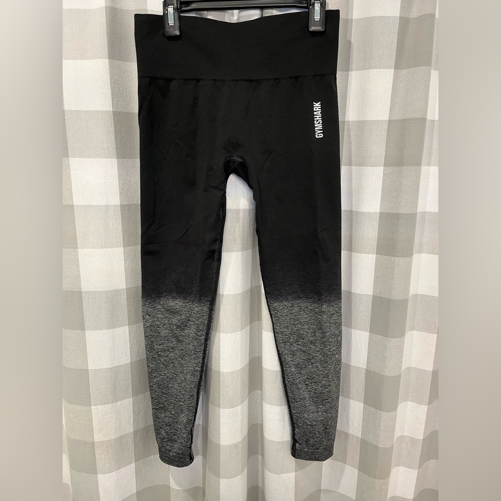Gymshark Black and Gray Ombre Leggings